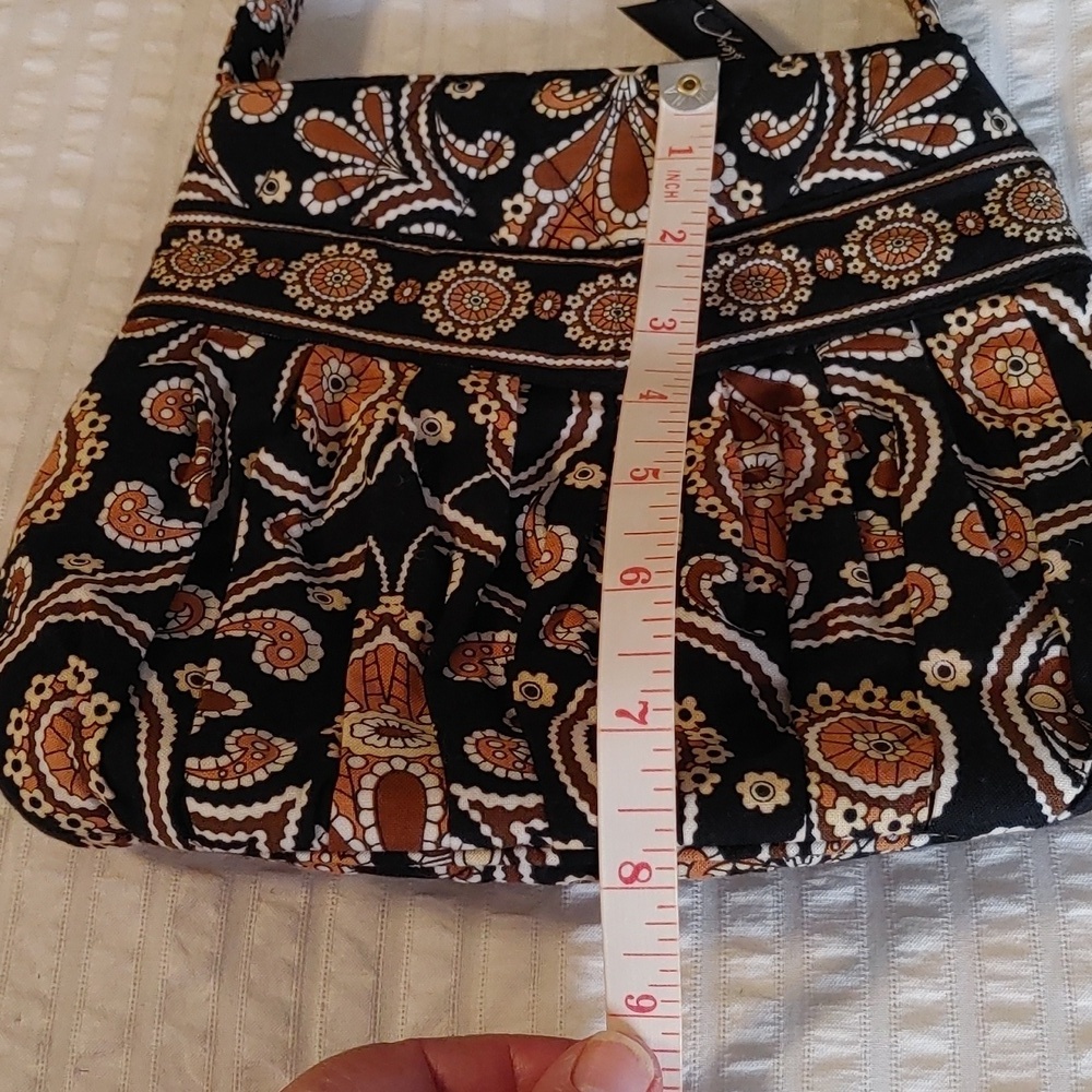 ⭐Host Pick⭐Compact Vera Bradley Quilted Hannah Bag in Cafe Latte Shade - Picture 7 of 9